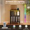Record Player Stand with RGB LED Light Vinyl Storage Charging Station